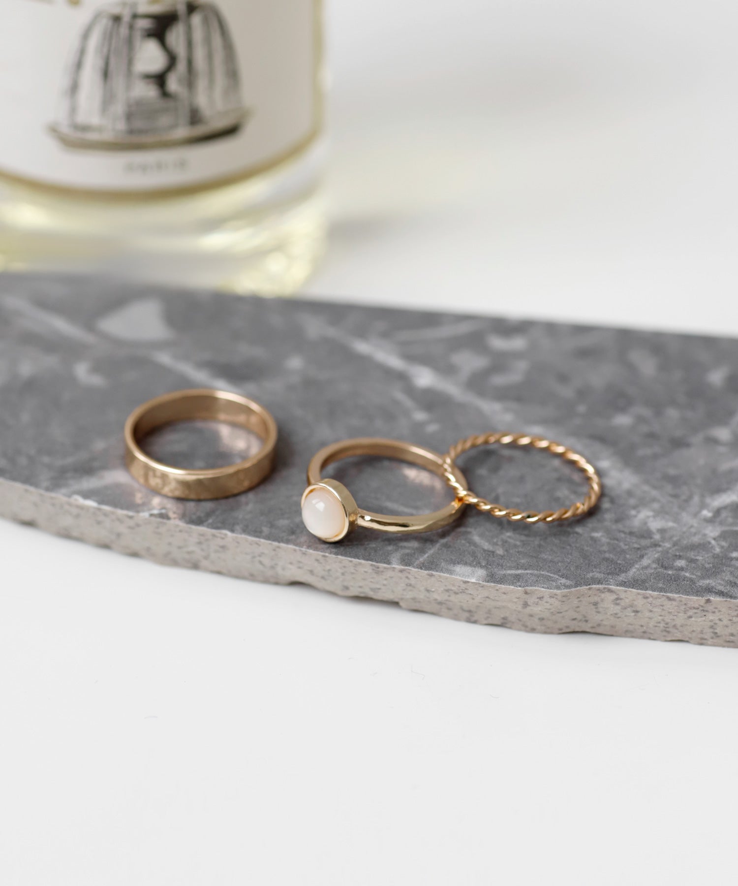 ANEMONE】ストーンデザインリング[3本セット]｜SANPO ONLINE(サンポー