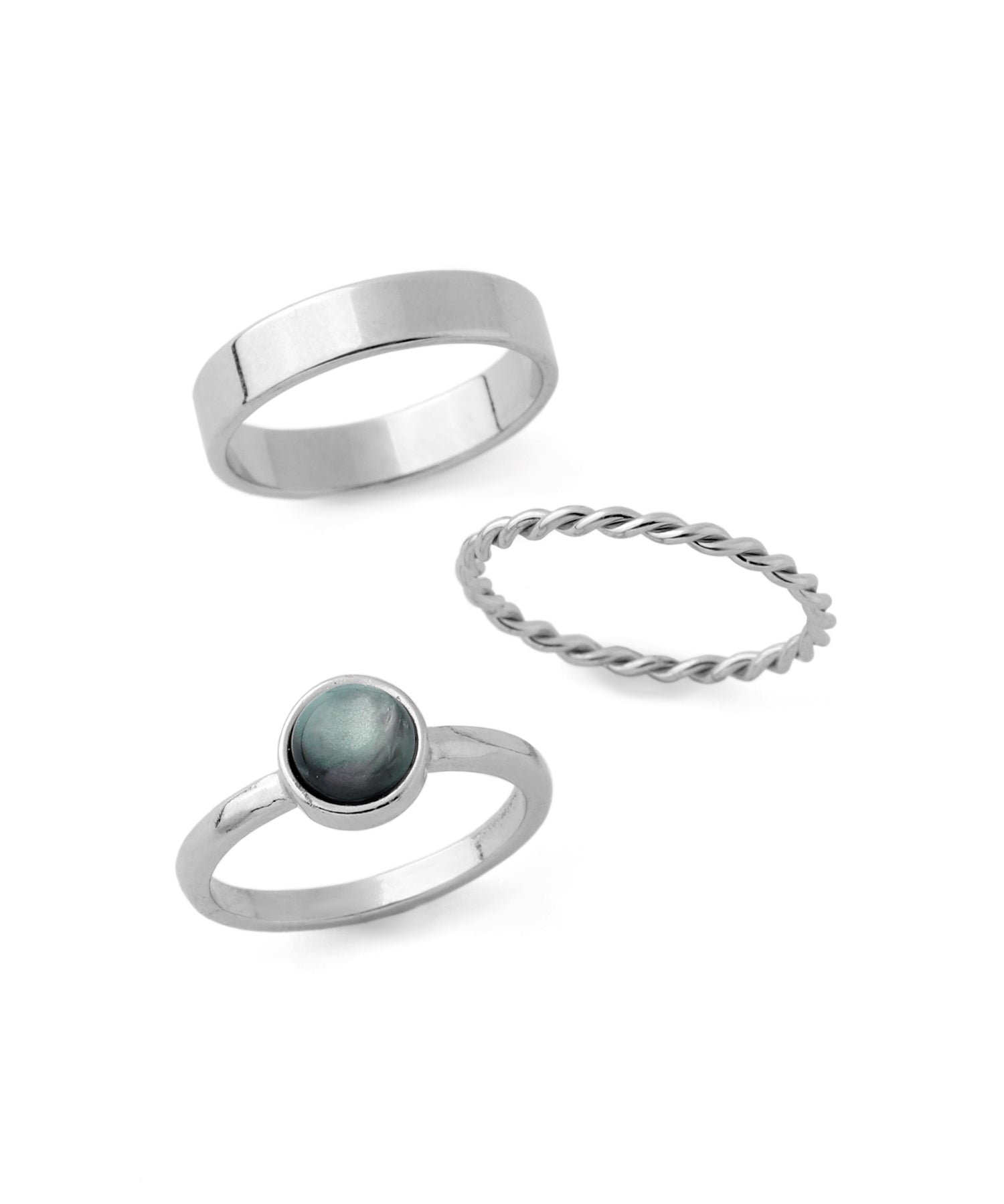 ANEMONE】ストーンデザインリング[3本セット]｜SANPO ONLINE(サンポー