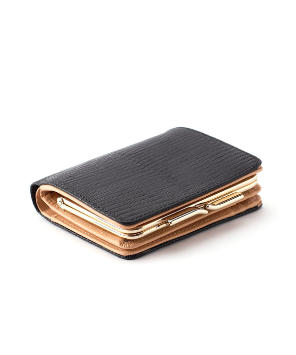 【TOPKAPI】LUCIA・イタリアンレザーのがま口折り財布