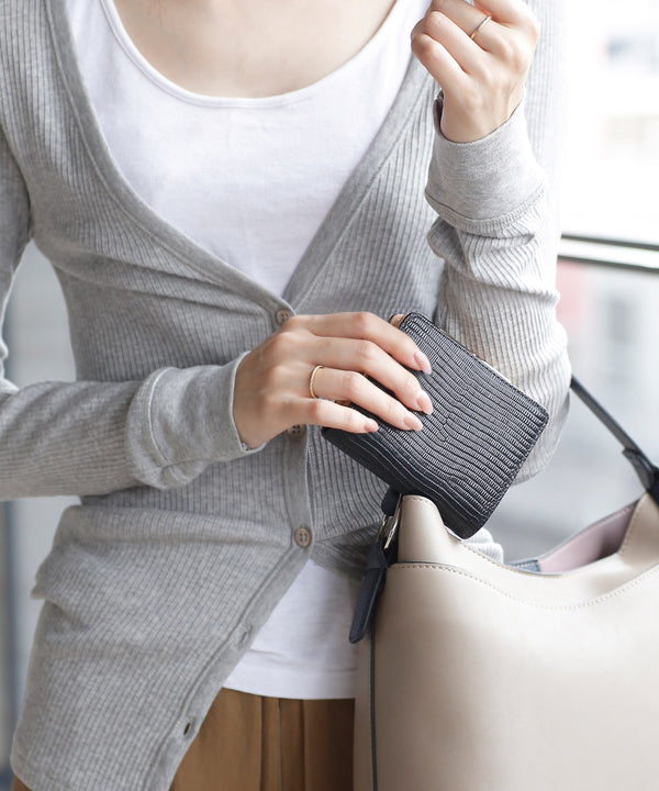 【TOPKAPI】LUCIA・イタリアンレザーのがま口折り財布