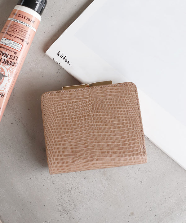 【TOPKAPI】LUCIA・イタリアンレザーのがま口折り財布