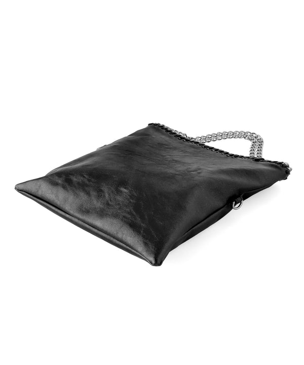 【Trideep】チェーンハンドルメタリック3WAYバッグ