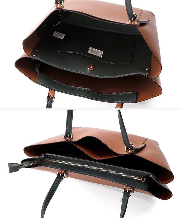 【Trideep】ベルトショルダートートバッグ