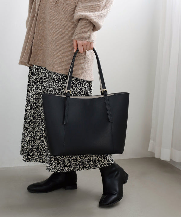 【Trideep】ベルトショルダートートバッグ