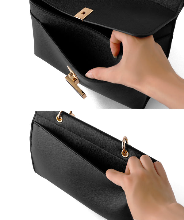 【Trideep】メタルハンドル2WAYバッグ