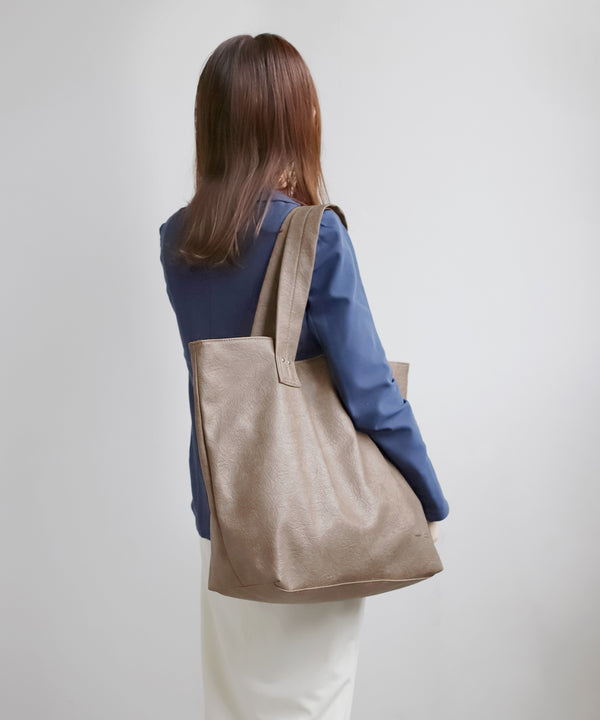 【Trideep】アンティークレザー調トートバッグ