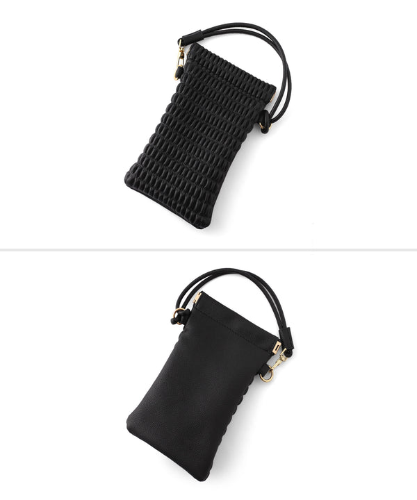 【Trideep】スマホショルダー付きレザー調2WAYトートバッグ