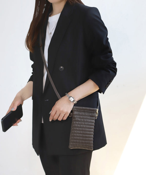 【Trideep】スマホショルダー付きレザー調2WAYトートバッグ