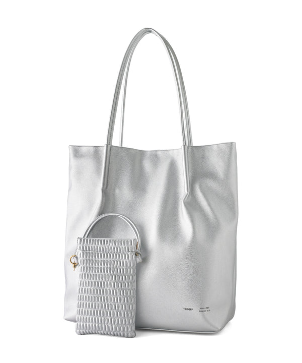 ANEMONE】【Trideep】スマホショルダー付きレザー調2WAYトートバッグ