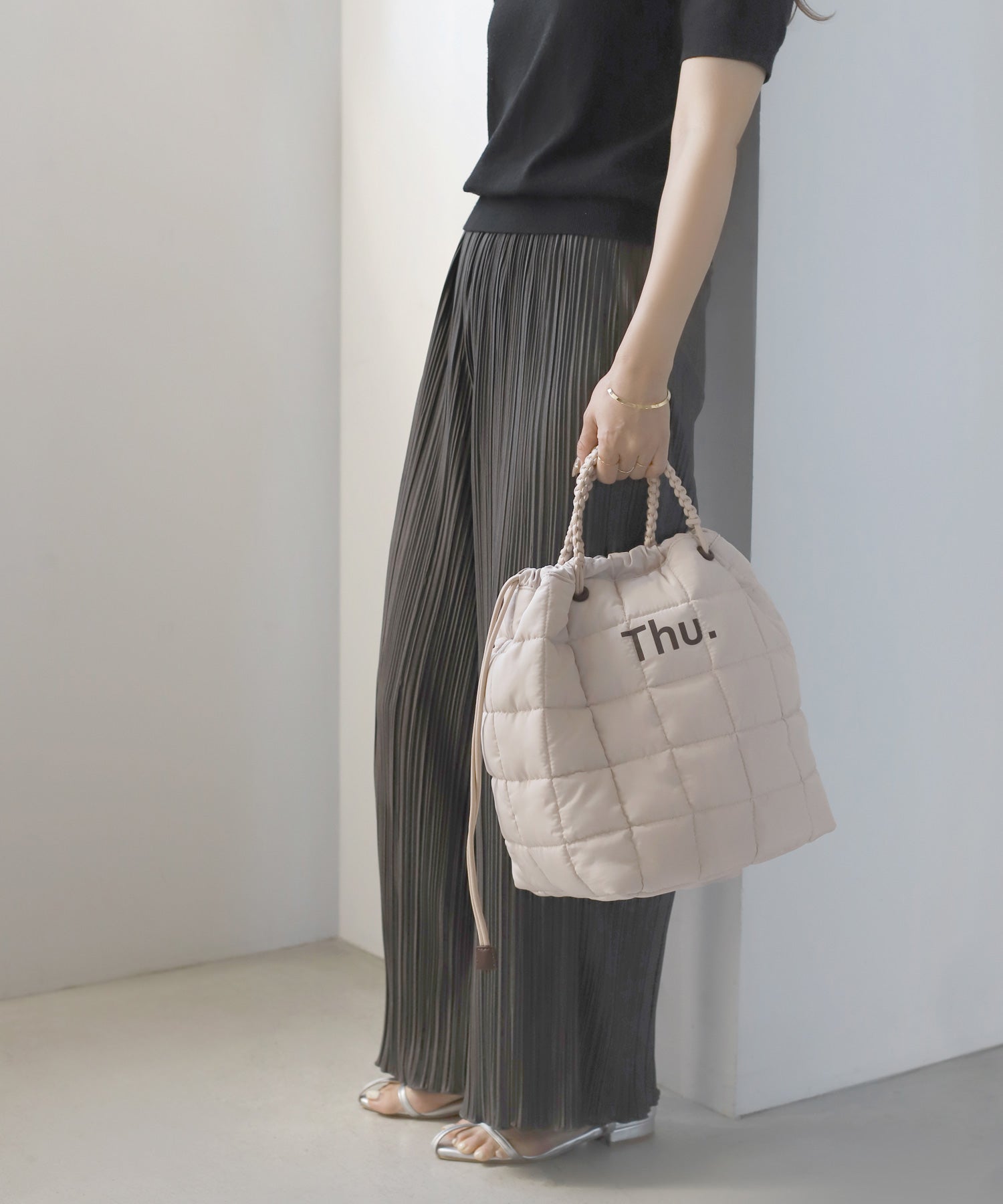 トートバッグキルティング ANEMONE】【Trideep】weeklyキルティング2WAYバッグ｜アネモネ