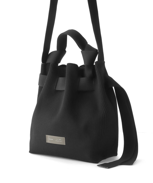 [Trideep] Rib knit shoulder bag
