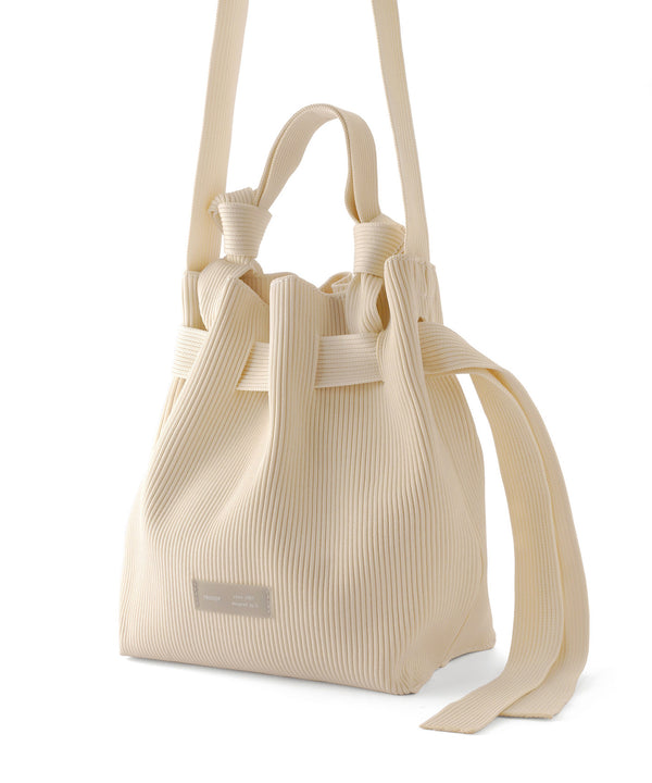 [Trideep] Rib knit shoulder bag