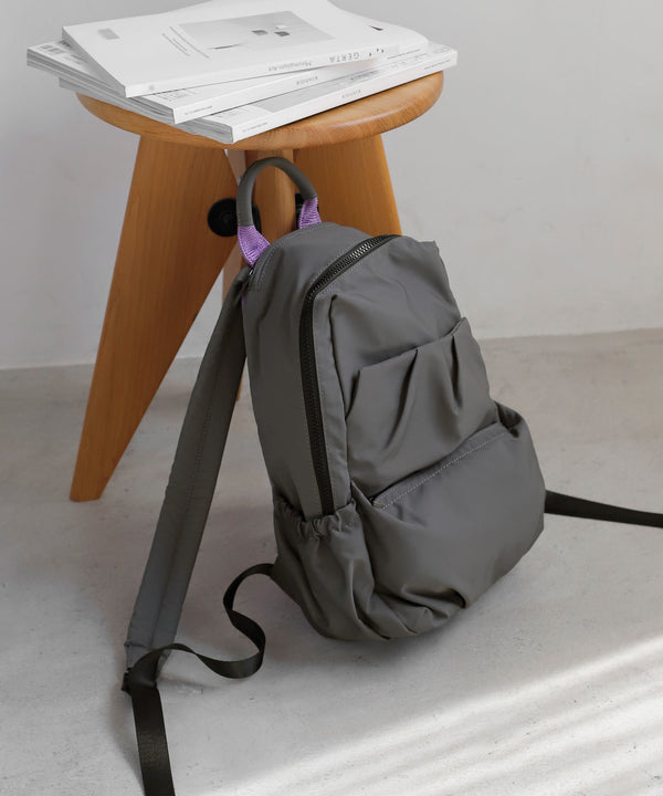 【Trideep】ナイロンギャザーリュック