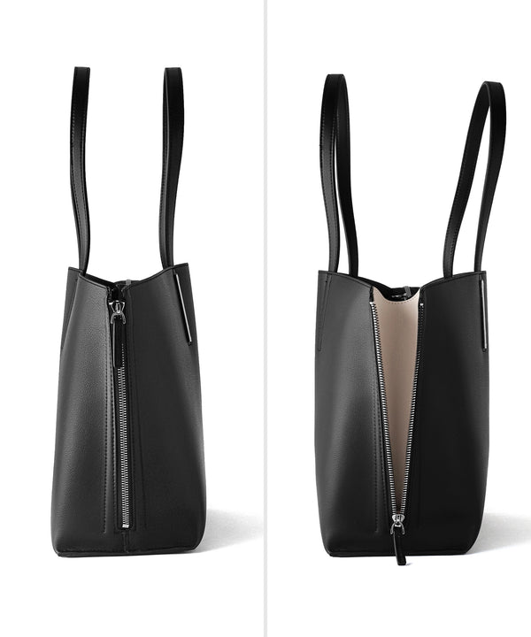 【TRIDEEP】サイドジップポイントトートバッグ