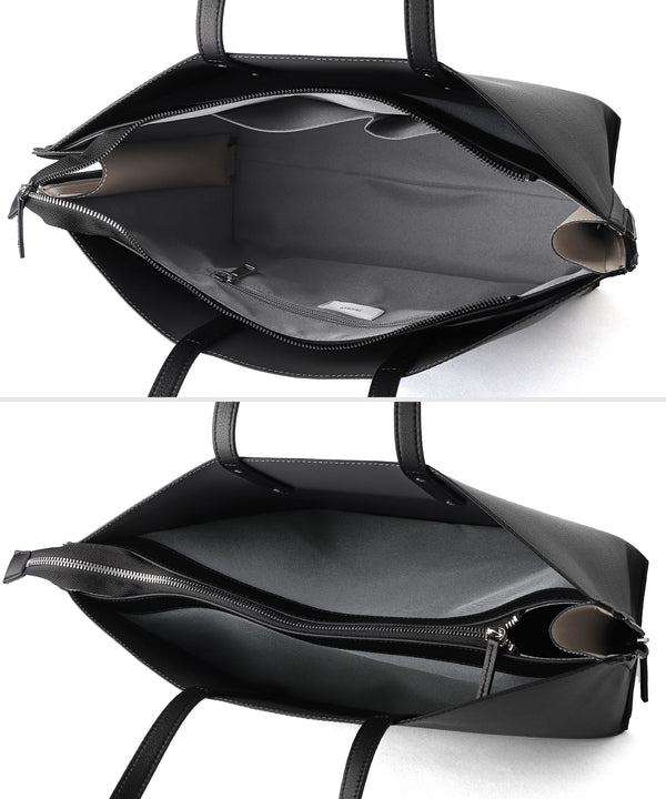 【TRIDEEP】サイドジップポイントトートバッグ