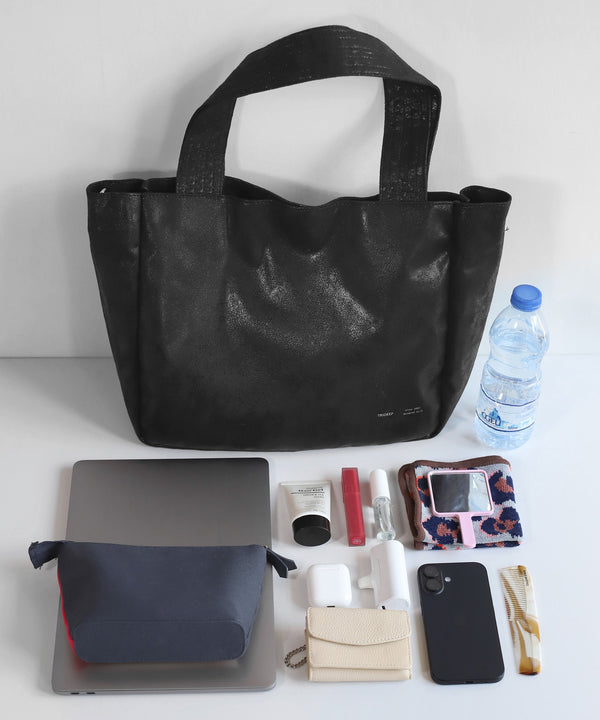 【Trideep】メタリックトートバッグ