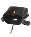 [Trideep] Leather shoulder bag with pouch