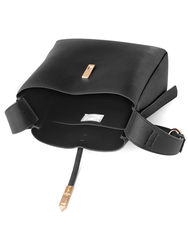 [Trideep] Leather shoulder bag with pouch
