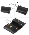 [Trideep] Leather shoulder bag with pouch