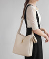 [Trideep] Leather shoulder bag with pouch