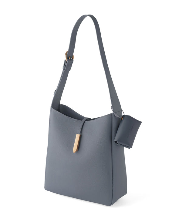 ANEMONE】【Trideep】ポーチ付きレザー調ショルダーバッグ｜アネモネ