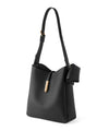 [Trideep] Leather shoulder bag with pouch