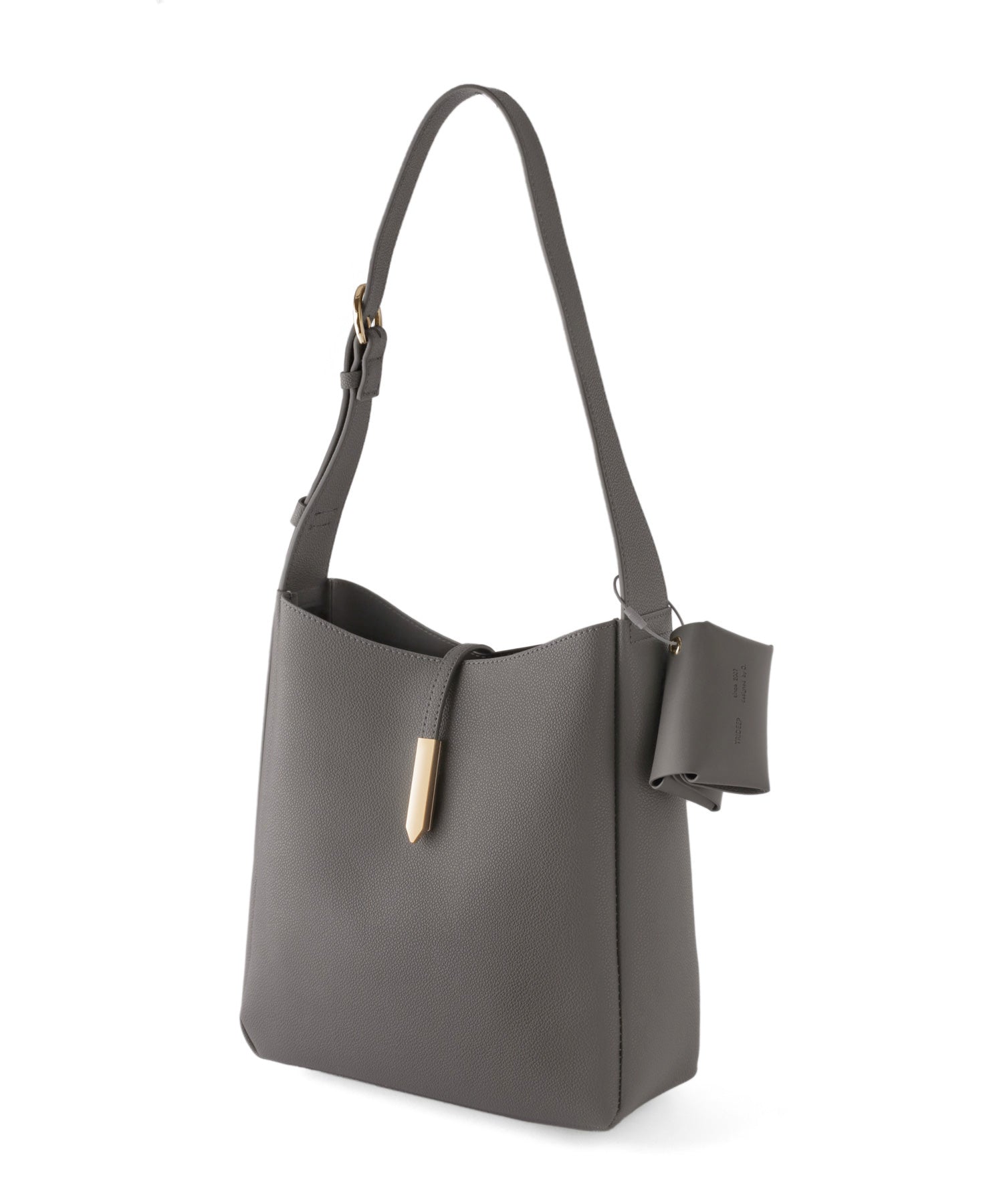 ANEMONE】【Trideep】ポーチ付きレザー調ショルダーバッグ｜アネモネ