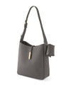 [Trideep] Leather shoulder bag with pouch