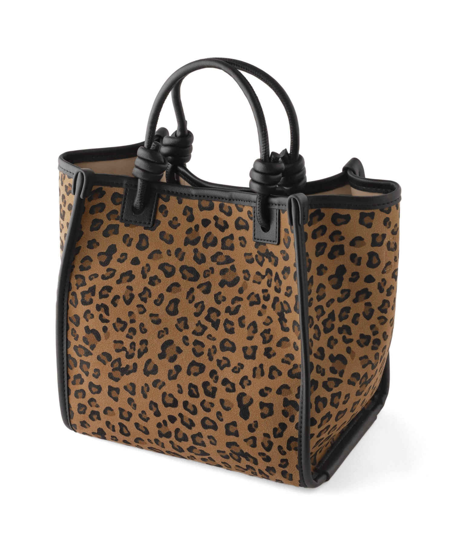 ANEMONE】【Trideep】レオパードスクエア2WAYバッグ｜アネモネ