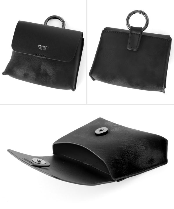 【Trideep】ポーチ付きワイドショルダーバッグ
