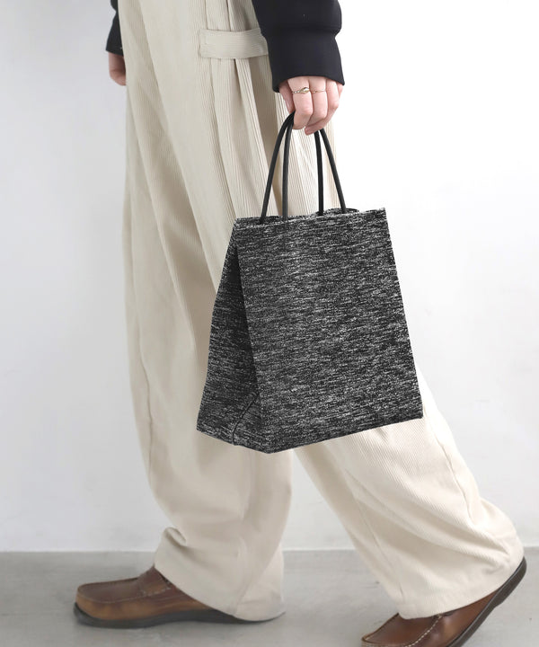 ラメショッパーニットバッグ