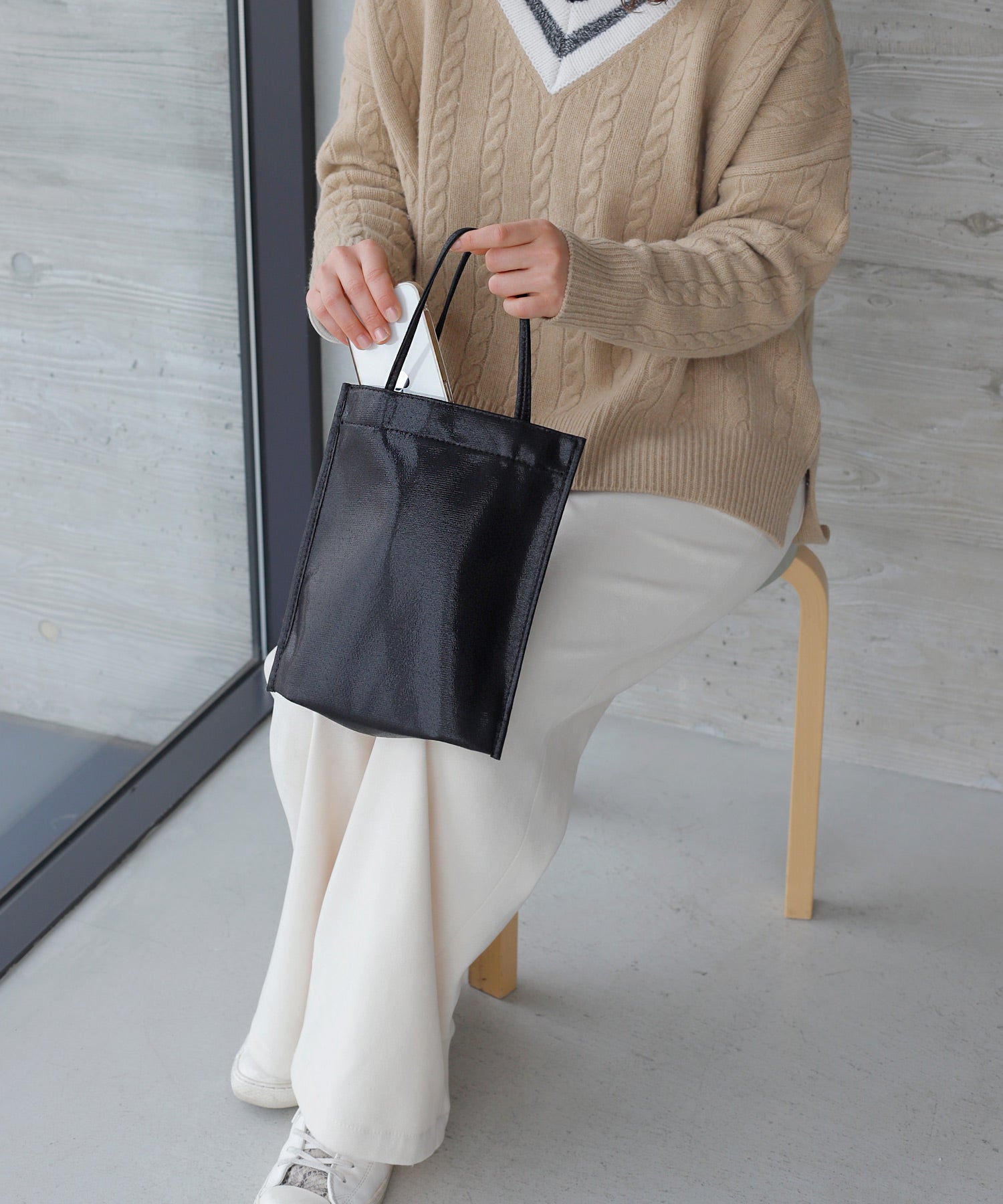 ANEMONE】メタリックショルダー2WAYサブバッグ[バンケット]｜SANPO