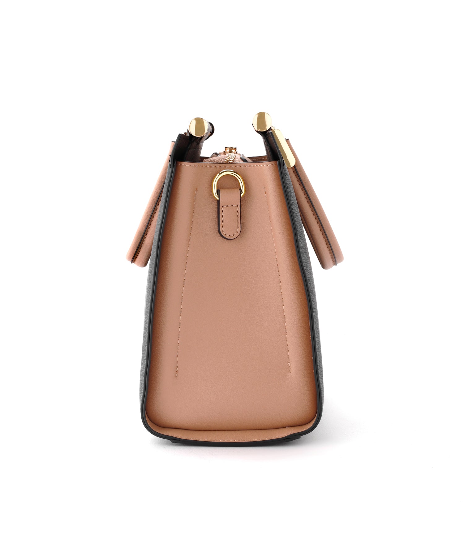 ANEMONE】バイカラーの​スクエア2WAYバッグ｜アネモネ・シエナロゼ