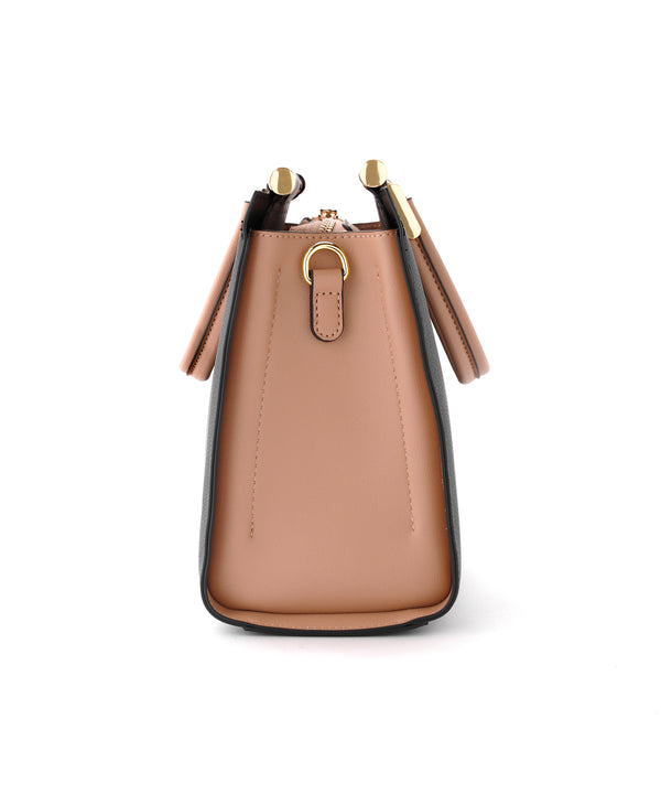 バイカラーのスクエア2WAYバッグ