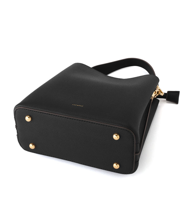 レザー調スクエア2WAYバッグ