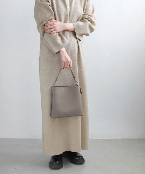 レザー調スクエア2WAYバッグ