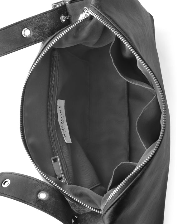 Leather-look belt shoulder bag