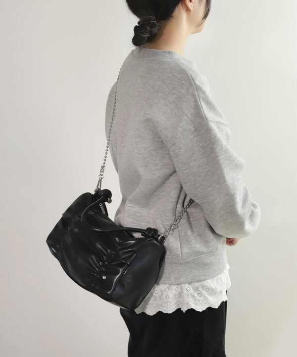 Gathered design 2-way bag