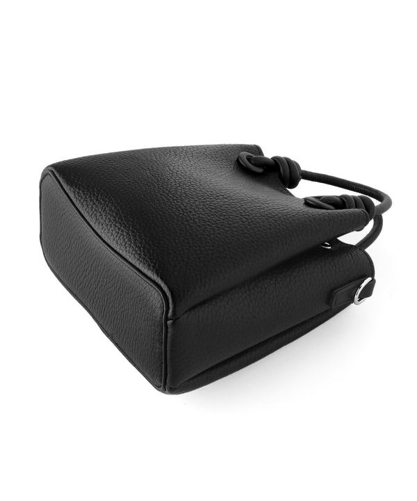 Leather-like 2-way mini bag