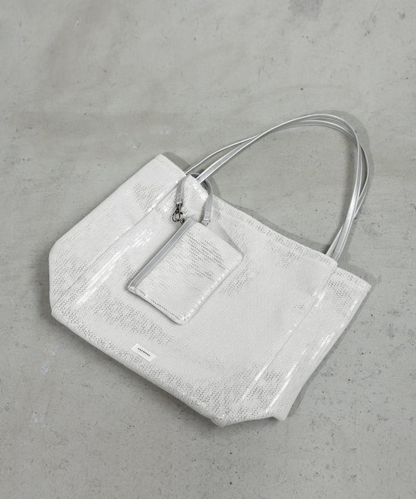 スパンコール×メッシュトートバッグ