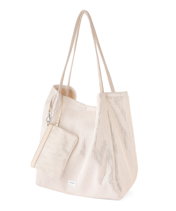 スパンコール×メッシュトートバッグ