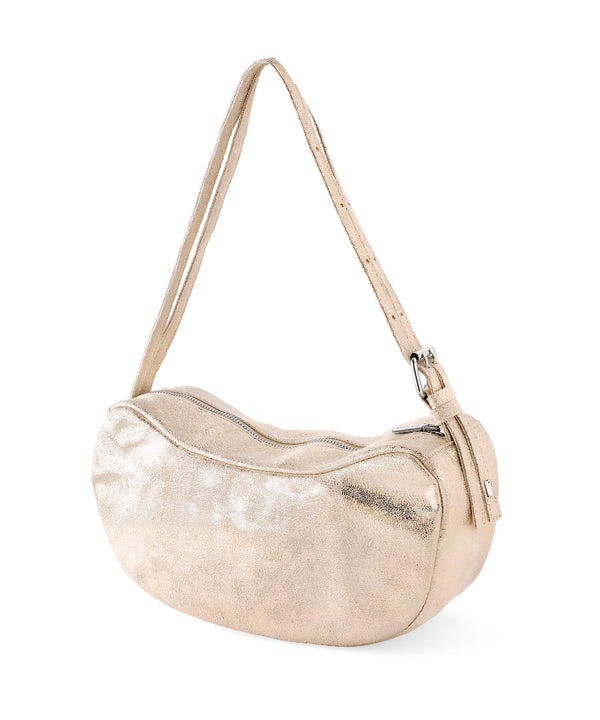 Metallic Half Moon Bag