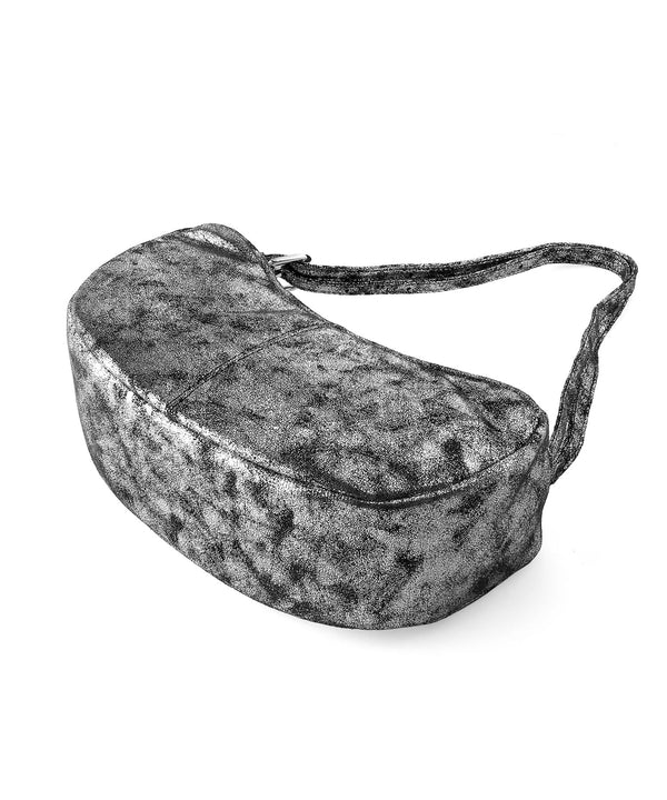 Metallic Half Moon Bag