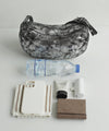 Metallic Half Moon Bag