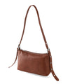 Faux leather belt shoulder bag