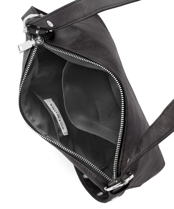 Faux leather belt shoulder bag
