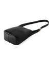 Chain point leather-look shoulder bag