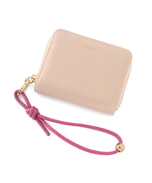 [BEAURE] Leather wallet with strap