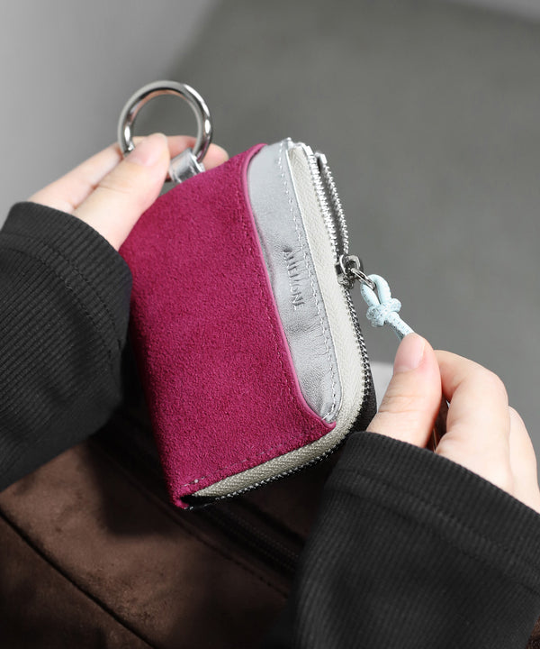 スエード×レザーフラグメントケース