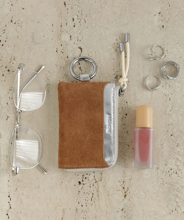 スエード×レザーフラグメントケース